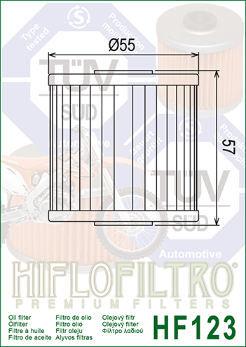 Фильтр масляный HIFLO FILTRO HF123 фото 2
