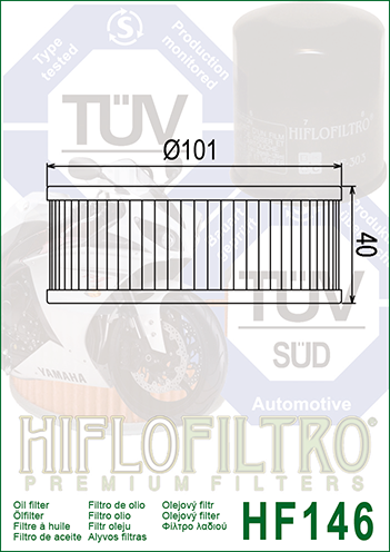 Фильтр масляный HIFLO FILTRO HF146 фото 2