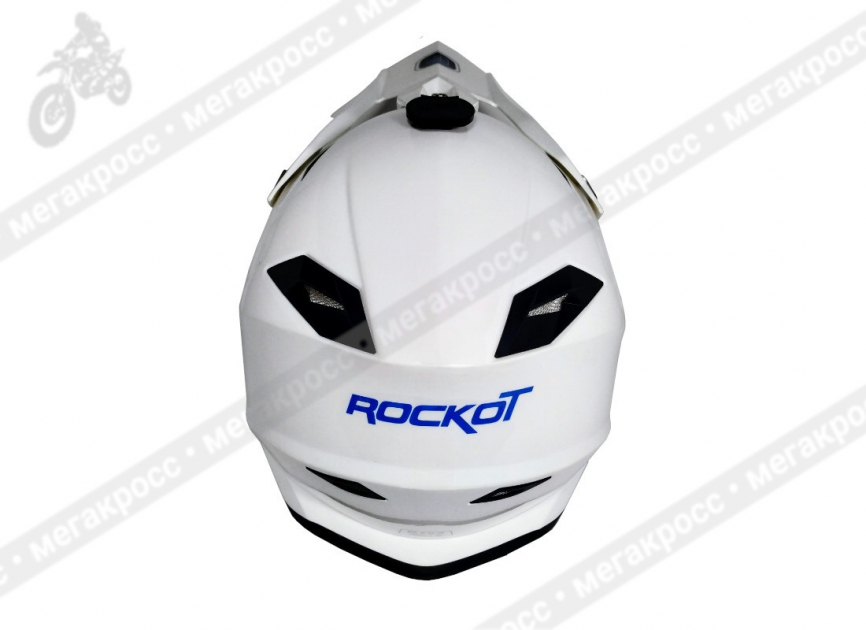 Шлем кроссовый ROCKOT RM-216 Cloud белый фото 3