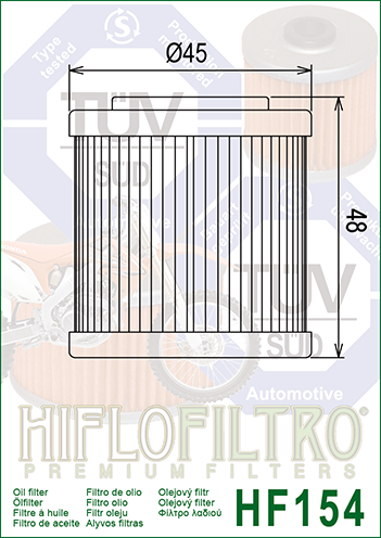 Фильтр масляный HIFLO FILTRO HF154 фото 1
