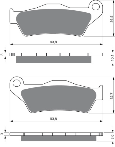 Колодки тормозные GOLDFREN 292 S3 OFF-ROAD Sintered фото 1