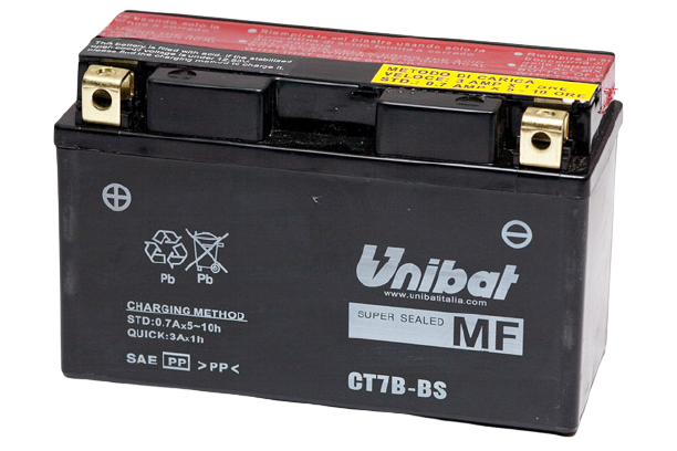 Аккумулятор UNIBAT CT7B-BS 12В 6.5 А/ч 85А фото 1