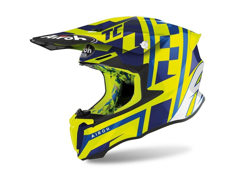Шлем кроссовый AIROH Twist 2.0 TC21 Yellow Gloss фото 1
