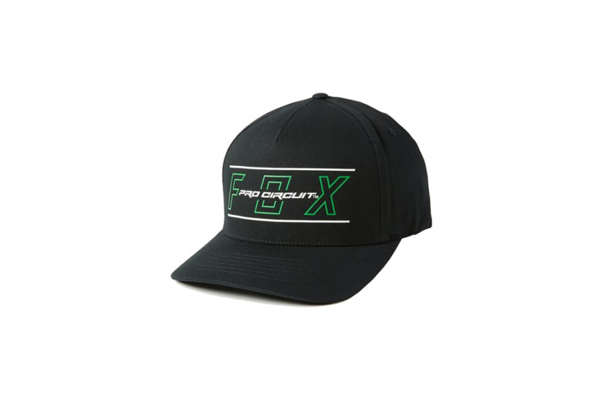 Бейсболка FOX Pro Circuit Flexfit Hat Black 2021 фото 1