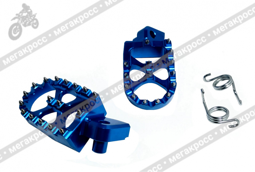 Подножки водителя CNC синие фото 1
