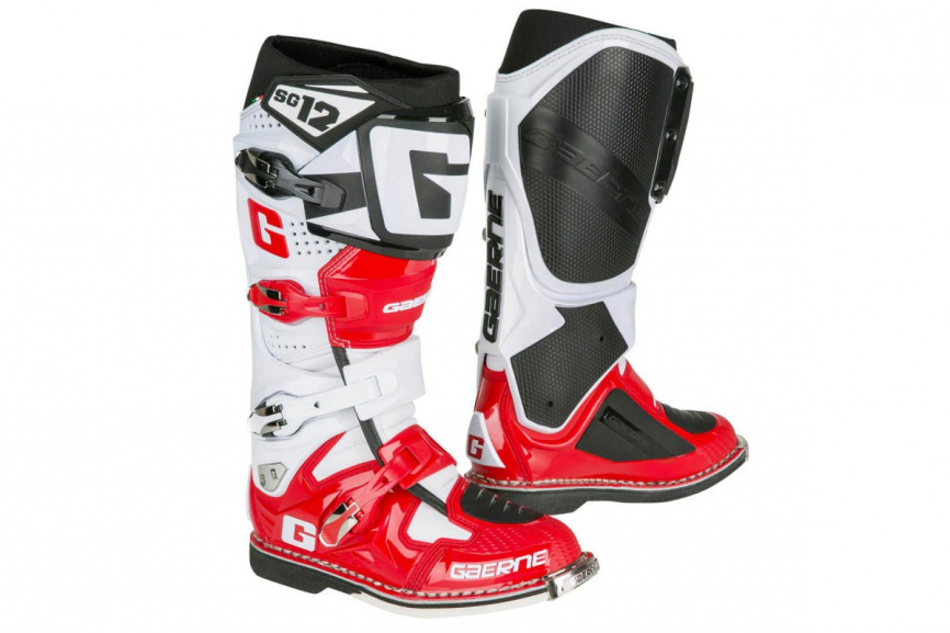 Мотоботы GAERNE SG-12 Limited White/Red/Black фото 1