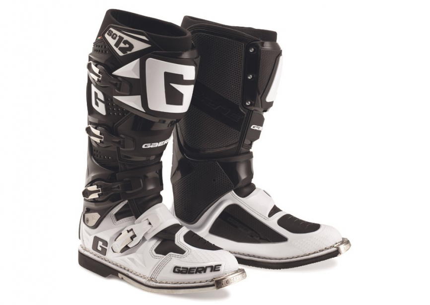 Мотоботы GAERNE SG-12 Black-White фото 1